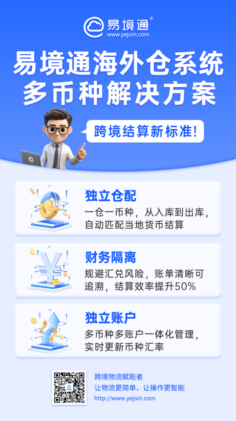 歐洲多幣種結(jié)算太難？易境通讓海外倉結(jié)算省心又高效！